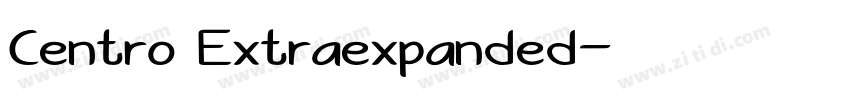 Centro Extraexpanded字体转换